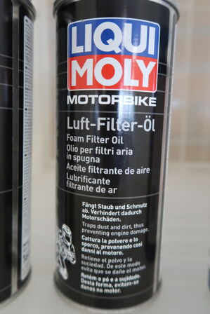 4 stk. Luftfilterolie og benzin-stabilizer LIQUIMOLY