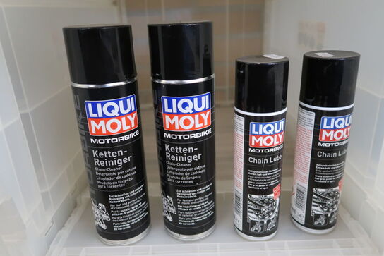 4 stk. Kæderens og Chain Lube LIQUIMOLY