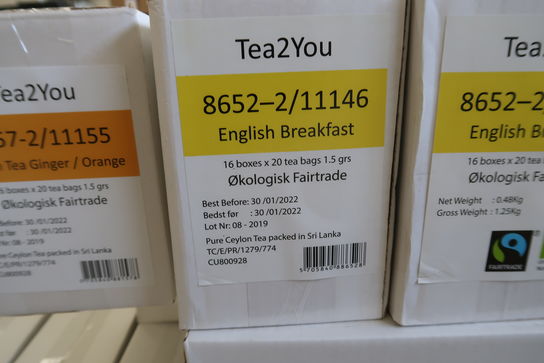 11840 stk. Tebreve 1,5 gr. TEA2YOU English Breakfast