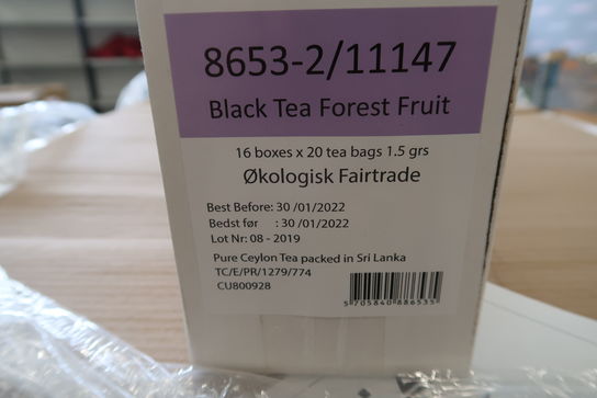 43200 stk. Tebreve 1,5 gr. TEA2YOU Black Tea Forest Fruit