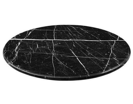 Bordplade til GUBI Black Marquina Marble Ø80 cm