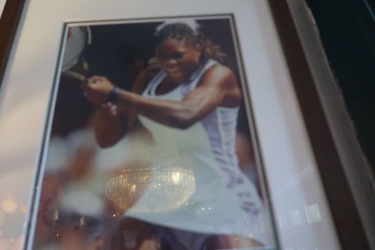 Indrammet plakat "Serena Williams"