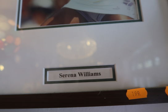 Indrammet plakat "Serena Williams"