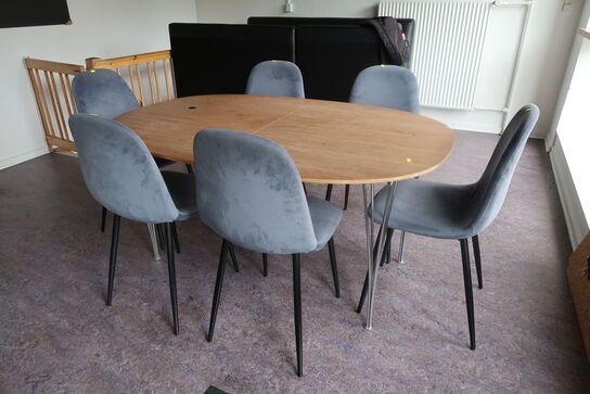 Dining tables with 6 pcs. chairs