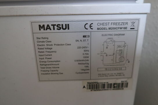 Chest freezer MATSUI