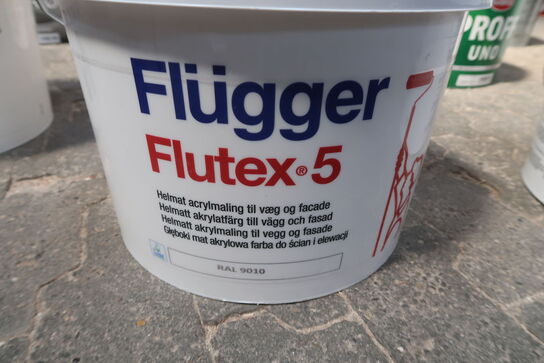 Flügger Flutex 5 Helmat akrylmaling RAL9010 - 10 ltr. 