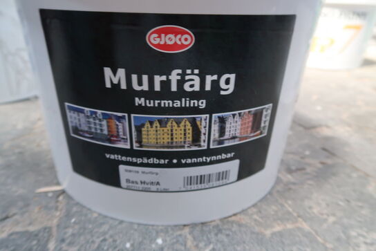 Gjøco Murfärg Base Hvid - 9 ltr. 