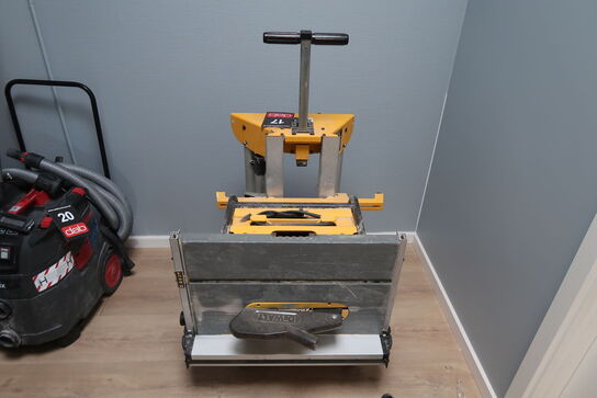 Dewalt Dw745-qs Bordsav + De7400 Arbejdsstation med hjul