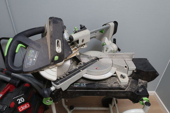 Festool KS 60E Kap-/geringssav + Transportabel arbejdsstation 