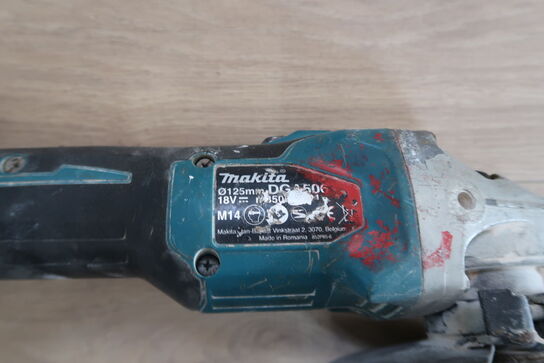 Akku vinkelsliber, Makita DGA506 Ø125mm