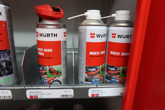 Stort parti Würth produkter - ca. 62 dele 