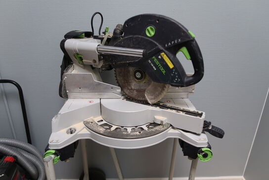 Festool KS 120 REB Kap-/geringssav + Transportabel arbejdsstation 