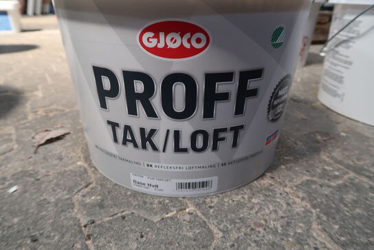 Gjøco Proff Tak/loft Base hvid - 9 ltr. 