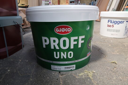 Gjøco Proff Uno 5 Base Hvit - 9 Ltr.