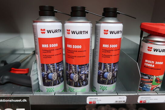 Stort parti Würth produkter - ca. 62 dele 