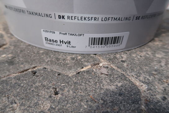 Gjøco Proff Tak/loft Base hvid - 9 ltr. 