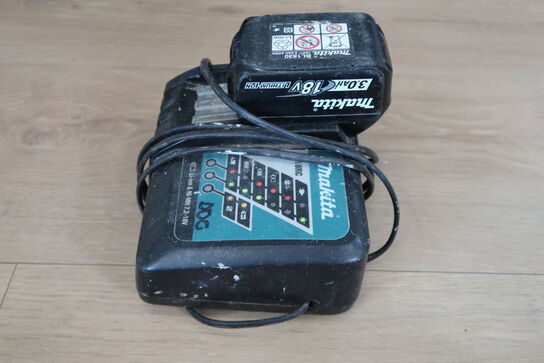 Makita DC18RC LynLader & 3,0 Ah 18V Makita batteri