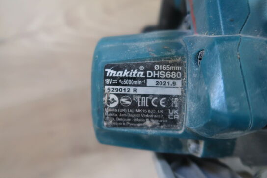 Akku rundrav, Makita DHS680 Ø165mm