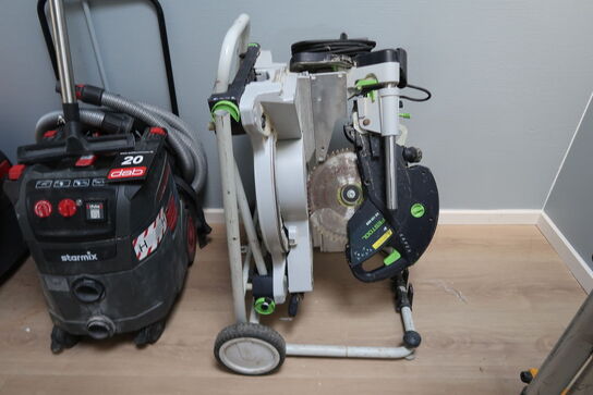 Festool KS 120 REB Kap-/geringssav + Transportabel arbejdsstation 