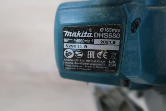 Akku rundrav, Makita DHS680 Ø165mm