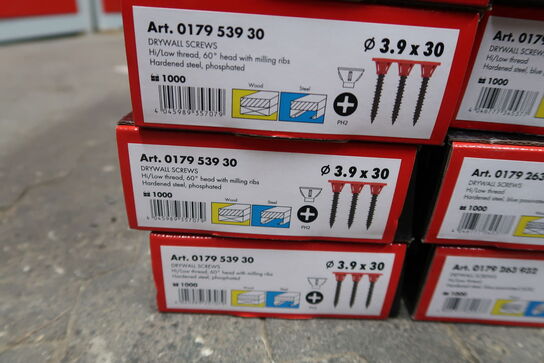 17 kasser Würth gipsskruer Ø3.9 PH2