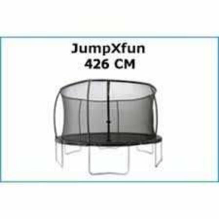 JumpXfun Trampolin Ø: 426 cm med sikkerhedsnet og stige