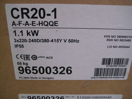 Grundfos pumpe. CR20-1 A-F-A-E-HQQE