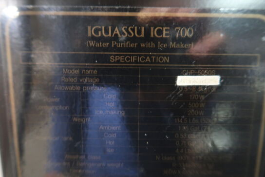 Vandautomat med isterningmaskine IGUASSU ICE 700