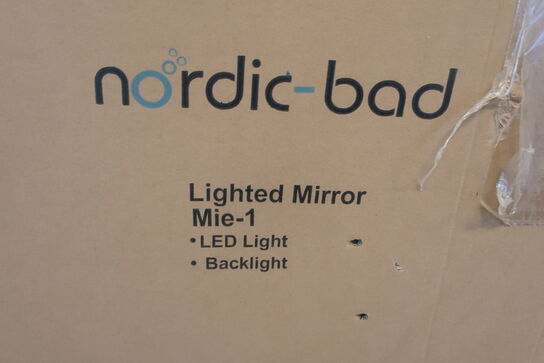 Spejl med lys NORDIC-BAD Lighted Mirror Mio-1 80x80 cm.