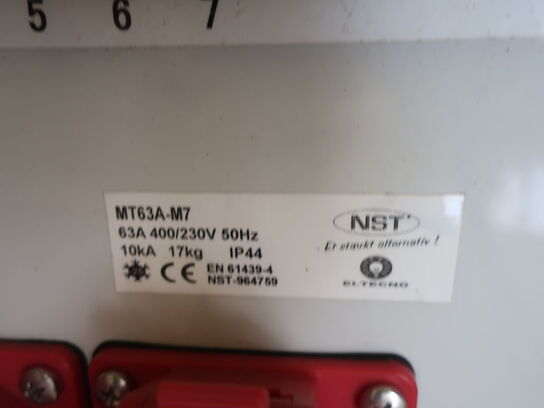 3 stk. NST MT63A-M7 eltavler 400V/63A