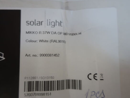 Indbygningslampe SOLAR LIGHT Mikko R 37W (ubrugt)