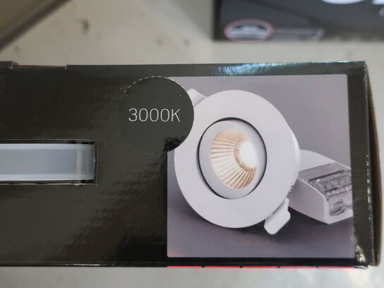 6 stk. HIDEALITE Optic G2 Quick ISO 3000K spots (ubrugt)