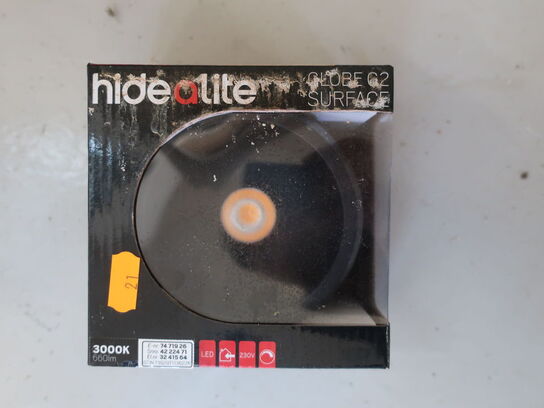 HIDEALITE Globe G2 Surface sort 3000K (ubrugt)