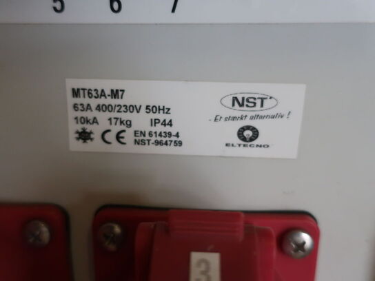 3 stk. NST MT63A-M7 eltavler 400V/63A