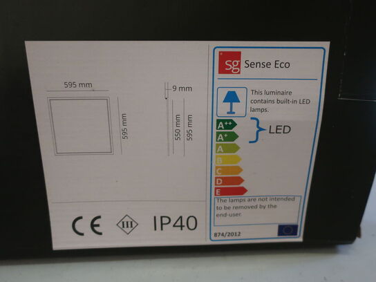 LED panel til indbygning SG Sense ECO Opalprism 3000K (ubrugt)