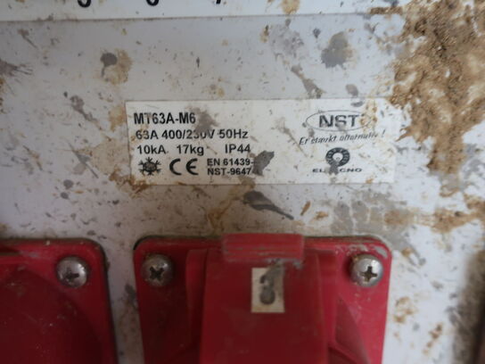 3 stk. NST MT63A-M6 & M7 eltavler 400V/63A