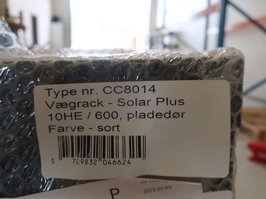 Vægrack SOLAR PLUS 10HE/600mm sort (ubrugt)