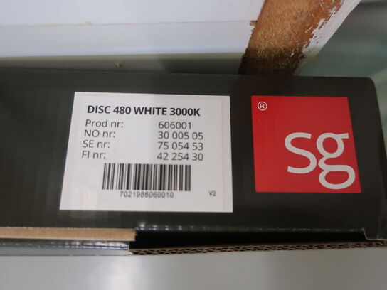 LED Plafond SG Disc 480 Hvid 3000K (ubrugt)