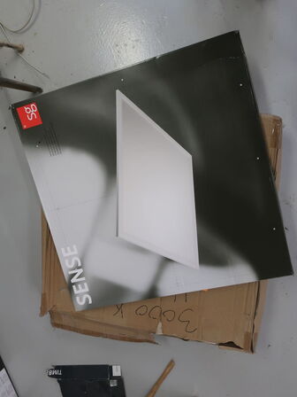 4 stk. LED panel til indbygning SG Sense Opalprism 4000K (ubrugt)