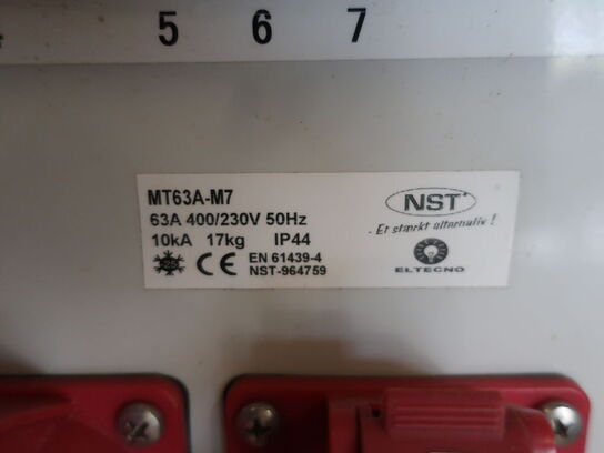 3 stk. NST MT63A-M7 eltavler 400V/63A