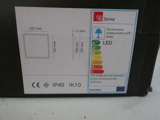 LED panel til indbygning SG Sense Opalprism 4000K (ubrugt)