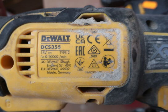 Multicutter og sømpistol DEWALT DCS355, brushless roofing nailer