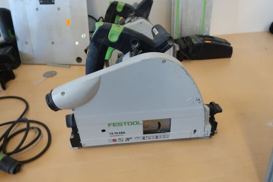 Dyksav FESTOOL TS 75 EBQ med føringsskinne