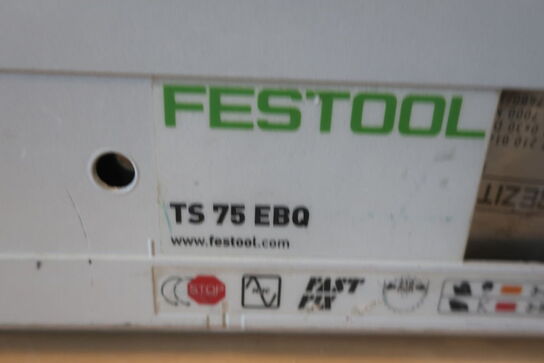 Dyksav FESTOOL TS 75 EBQ med føringsskinne