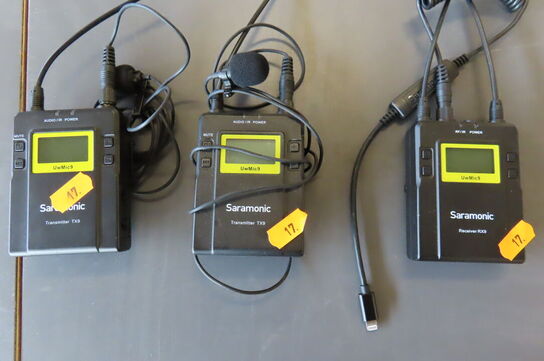 2 stk. Transmitter samt reciever SARAMONIC