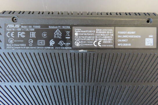 Bærbar computer ASUS FX505D