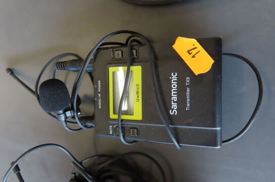 2 stk. Transmitter samt reciever SARAMONIC