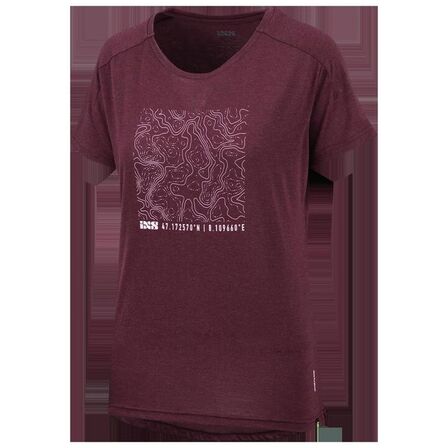 iXS Flow Women Tech tee Contour raisin 38