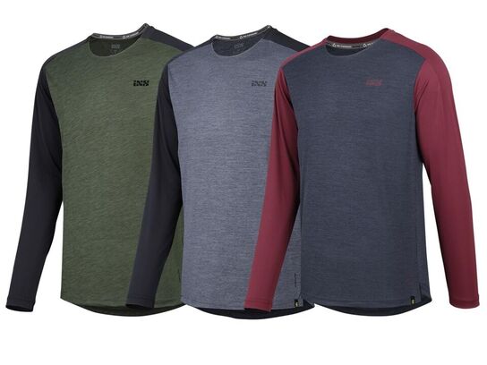 iXS Flow X long sleeve jersey olive-solid black S