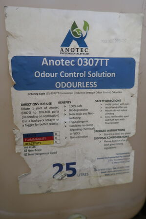 12 x 25 Liter ANOTEC Odour Control Solution